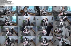 [鹿角与猫爪] 里百合爪爪S系列双白丝修女反差爪爪修女惩戒不听话的修女胶带封嘴高跟鞋踩踏白丝脚踩踏皮革头套高跟鞋闷脸-丝依依