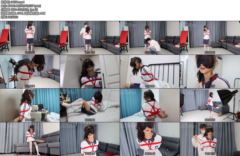 [心悦艺束] 欢欢回归（第二弹）超青春白丝少女拘束挑战-丝依依