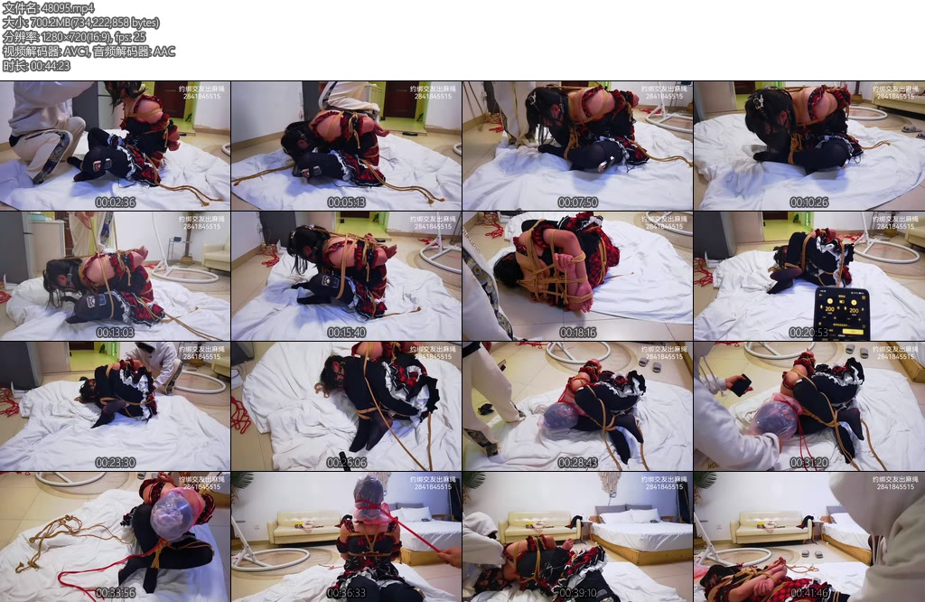 [亚洲绳艺] 极限捆绑郊狼窒息-丝依依