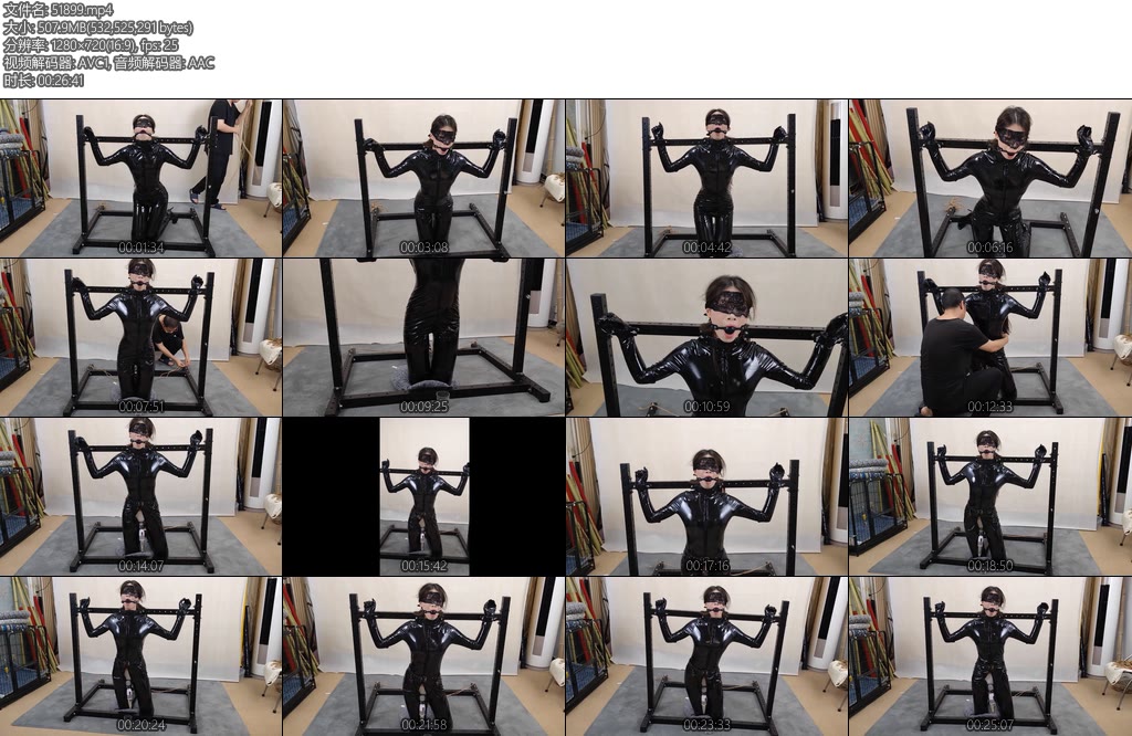 [随心原创] 杨蕊被俘虏的胶衣搜查官流口水训练-丝依依