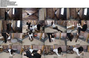 [随心原创] 江奈 白衬 X架上绷直的黑丝美腿 SP 跪爬器体验 天生的艾姆-丝依依