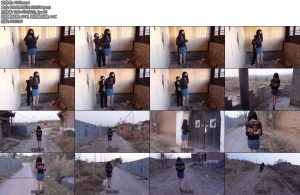 [美曦原创] 美曦户外伪娘捆绑惊险刺激找了一个废弃的村庄居然还有人未及时发现居然还是被看到了当场社死-丝依依