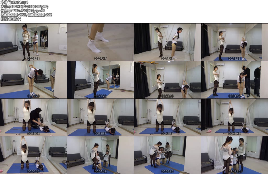 [美束映画] 珊珊夏夏紧缚耐力比赛（Part1-3）-丝依依
