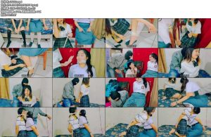 [亚洲绳艺] jk学生绑架系列 无聊时2名jk学生玩逃脱挑战原本只有一个人被绑起来突然来了一个强盗将他们两个人绑了起来-丝依依