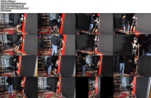 [意之窗] 汤圆挑战木桩上马步固定极其难受的姿势-丝依依