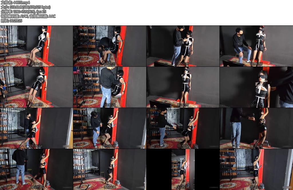 [意之窗] 汤圆挑战木桩上马步固定极其难受的姿势-丝依依