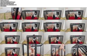 [长颜草] 霜喵100分钟吊腿调教放置强制脱鞋脱白丝挠痒tk少萝音交chuan极限后高手狗笼吊脚崩溃放置-丝依依