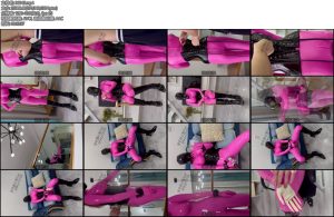 [徒手和小兔] 夏日粉胶衣罚站椅子捆绑穿脱束腰靴子手套胶衣汗水多多等拍摄拍照幕后呼吸困难自己偷偷玩等Part3幕后花絮-丝依依