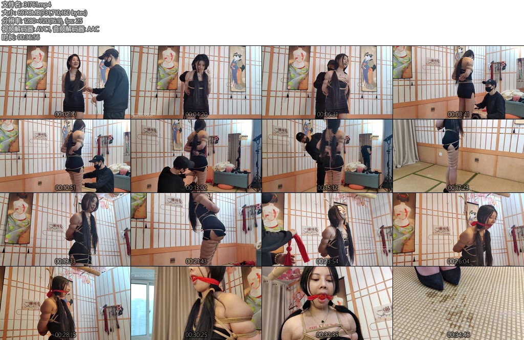 [一绳所爱] 刘颖初次体验绳艺-丝依依