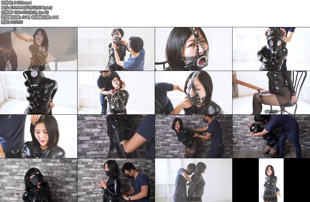 [欧美绳艺] Mai Maya Bound In Leather Full Version-丝依依