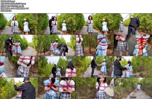 [一绳所爱] 初次体验捆绑的女孩户外做任务-丝依依