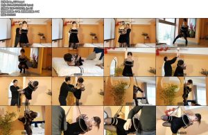 [锐度主张] 嫣儿 吊带纱裙黑丝单M腿墙壁侧吊-丝依依