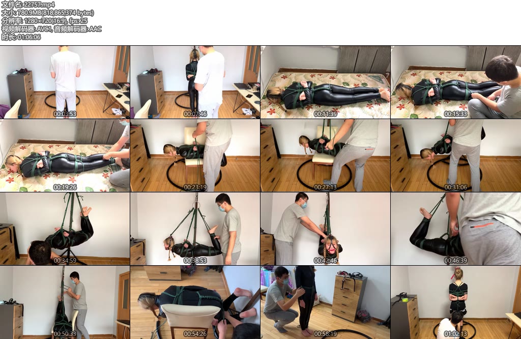 [WN原创] 小妹柚子，胶衣极限20磅承压吊缚，多种元素，这种感觉太对了-丝依依