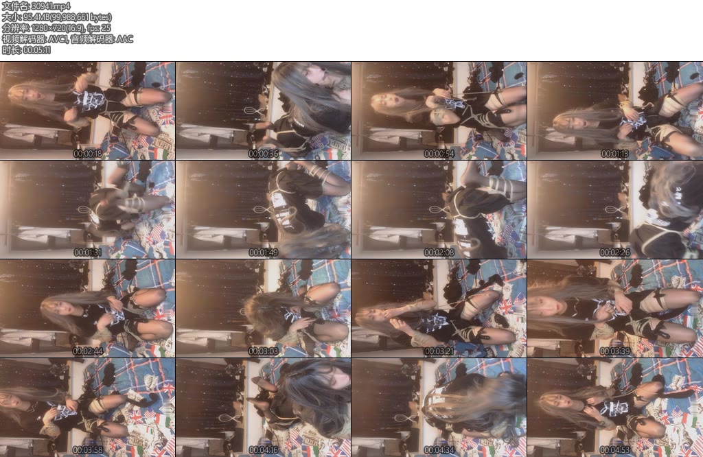 [亚洲绳艺] 伪娘 终于回家了 当天晚上就自己自缚了-丝依依