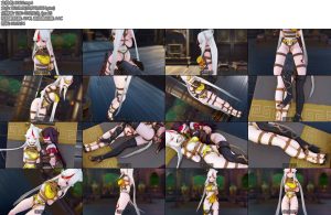 [动画片] 原神 凝光捆绑旗袍金色高叉装和北斗贴贴-丝依依