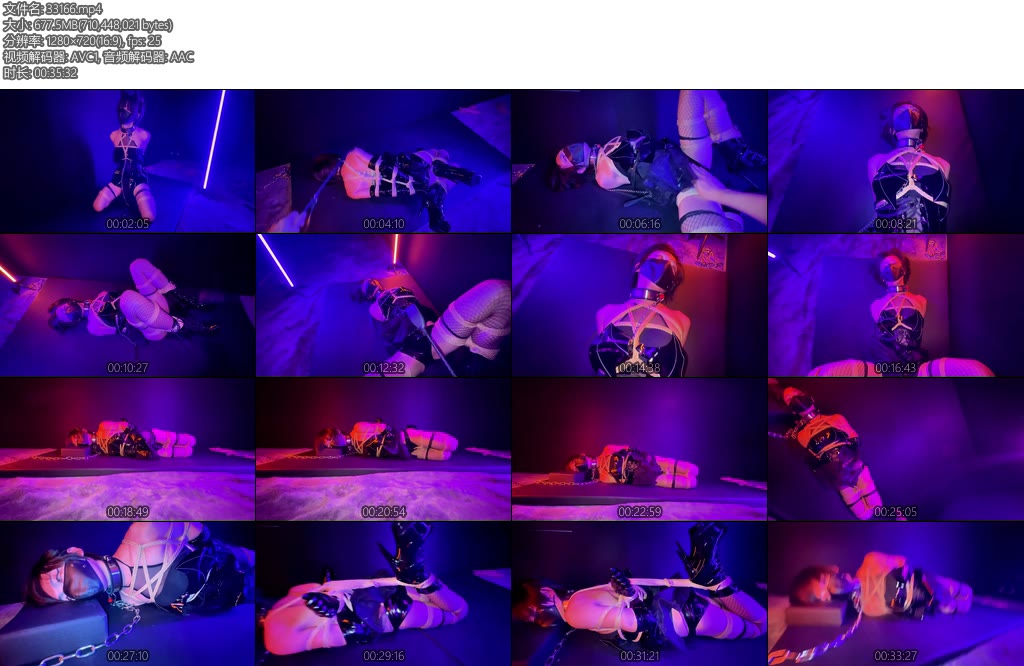 [JIOJIO原创] 小恶魔密室调教铁链项圈皮鞭SP训练器-丝依依