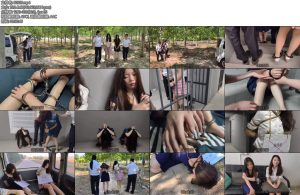 [忘忧社] D女姐妹花下新模特露露首次出演贩D女两姐妹在户外交易的时候被抓捕砸死镣死铐户外指认现场户外枪决两名死囚犯一起上路-丝依依