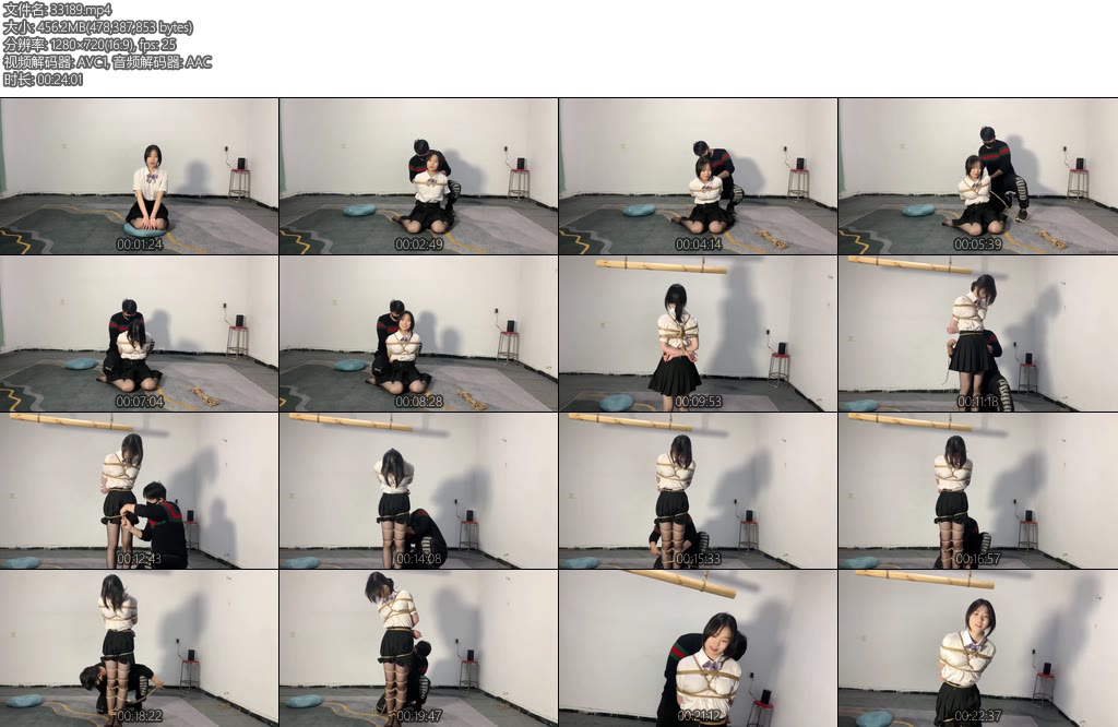 [山鬼原创] 十八岁女高中生初次体验绳艺双腿被束缚像小兔子一样蹦蹦跳跳-丝依依