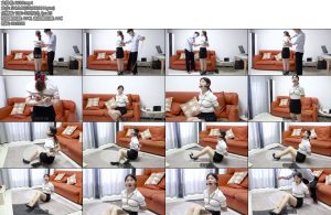 [子衿原创] 新模珞珞职业装肉丝高跟五花紧缚挣扎口枷口水-丝依依