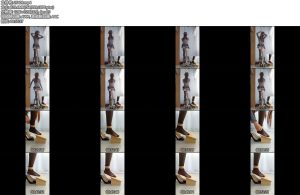 [亚洲绳艺] 玩家自缚 强制踮脚光滑斜面止不住打滑艰难踮脚支撑黑白丝单手套自缚-丝依依