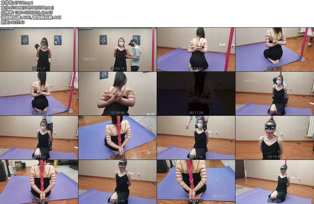 [一绳所爱] 韩露五花勒肉紧缚放置-丝依依