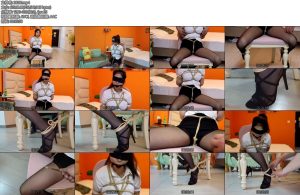 [吴越原创] 晴子娇嫩俏OL的特殊酒店之约（第二季）黑暗中的后观音椅子缚虐黑丝超高勒脖蒙眼口球口水和其他-丝依依