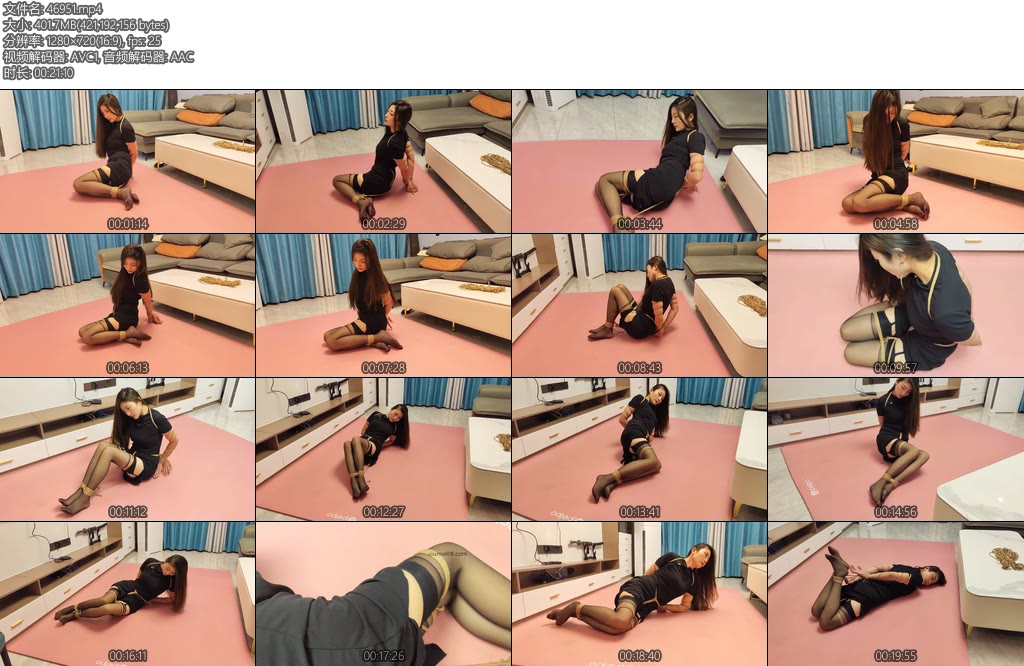 [李大侠] 佳佳黑旗袍捆绑-丝依依