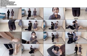 [梦川原创] 双人新服装医用胶布呼吸绷带紧缚效果验证-丝依依