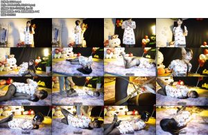 [锐度主张] 嫣儿 黑丝裸足叉腿驷马丝袜勒嘴-丝依依