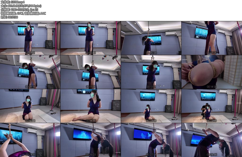 [一绳所爱] 绳子捆绑折磨李佳怡-丝依依