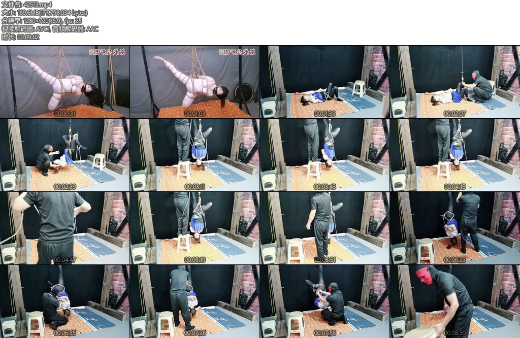 [飞天原创] 云仙儿初次玩吊缚PK悦儿单腿吊缚-丝依依