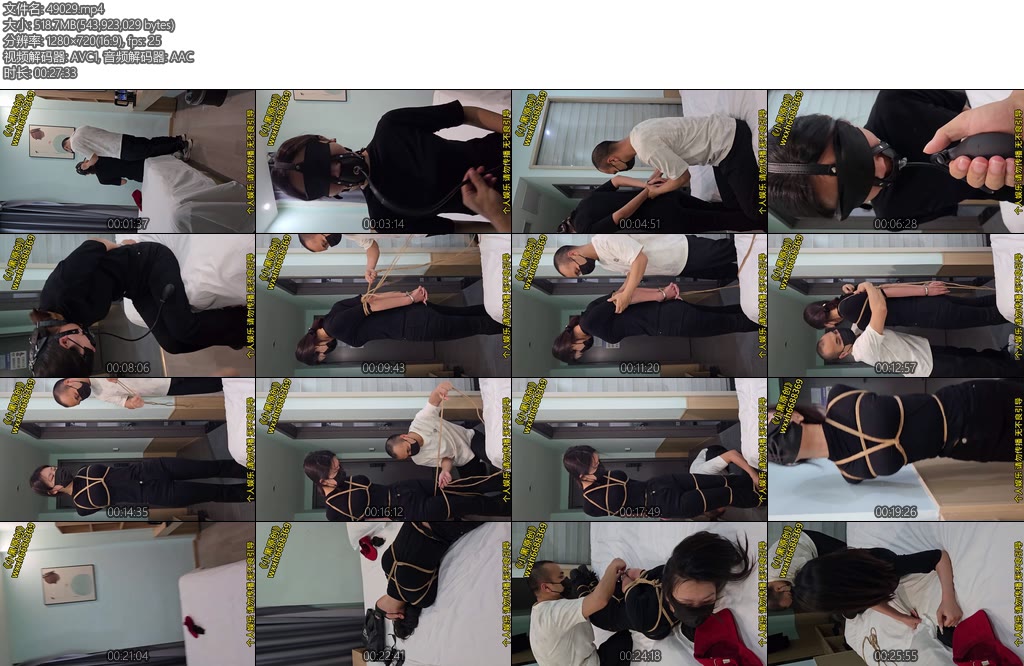 [小黑原创] 大学生背着男朋友来体验捆绑男朋友在家等她她说中途有生理反应了马具充气口塞堵嘴干呕直臂紧缚挣扎-丝依依