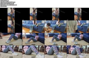 [墨色原创] 18岁准大一新生蛋糕回归约绑聊天牛仔裤白袜板鞋-丝依依