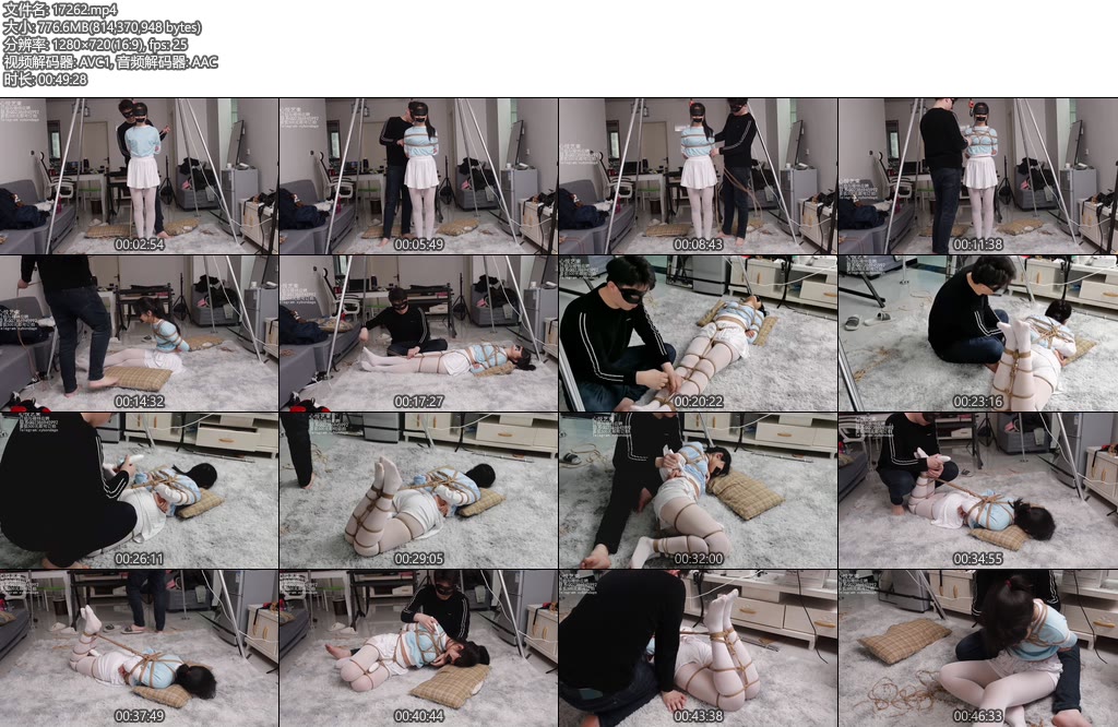 [心悦束艺] 大三妹子欣然的紧缚驷马TK鞭打强制-丝依依