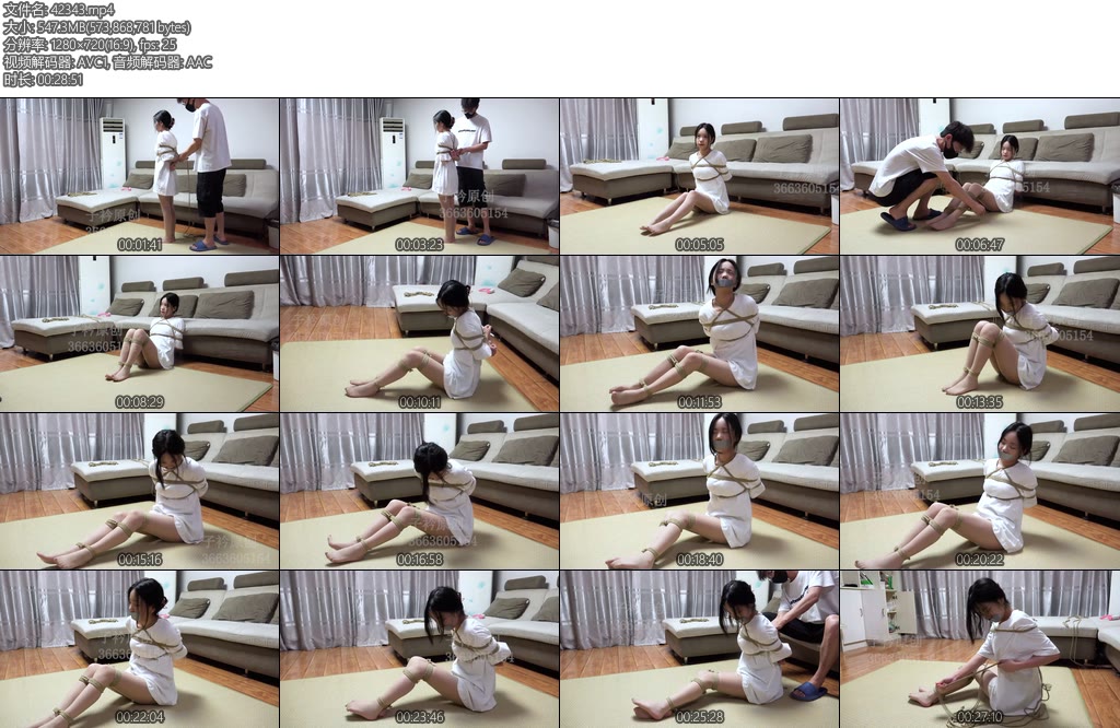 [子衿原创] 定拍糖糖捆绑挣扎-丝依依