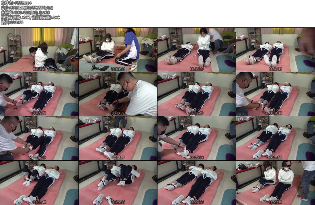 [亚洲绳艺] 女大学生拘束衣-丝依依