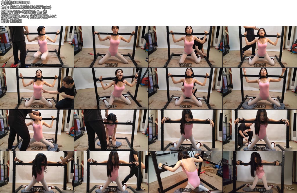 [束缘阁] 妍妍体操服拘束加固定挠痒-丝依依