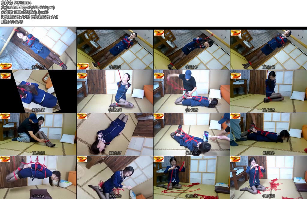 [魅影空间] 绳舞飞扬橘子紧缚音乐伴舞四马吊发布版1小时40分一次过瘾168气质美女橘子倾情演绎紧缚舞者四马吊-丝依依