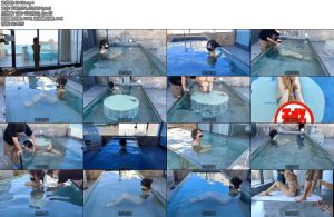 [欢乐谷] 游泳池里的驷马捆绑-丝依依