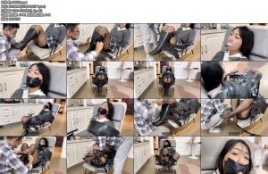 [默示录] 缚艺录小W这一次轮到了熟悉的椅子胶带缚黑丝打底-丝依依