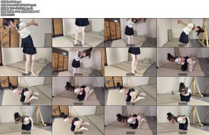 [眼眸原创] 水手白丝直臂加日式反绑折腿半悬吊120-丝依依