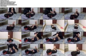 [新月原创] 玉箫裸足驷马白里透红脚趾一起绑上蒙眼挣扎惩罚训练-丝依依