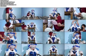 [樱束原创] 逃跑的拉菲兔我们的拉菲兔最是怕痒了全身上下一碰就痒的不行把她捆绑在椅子上狠狠的挠她的痒痒戴Y具口塞固定跳D强震把可爱小兔兔都差点给玩废了-丝依依