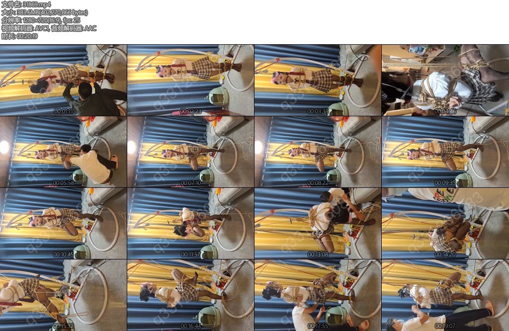 [欢乐谷] 被蒙面大叔捆绑吊着看狂彪的m-丝依依