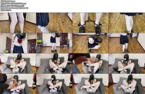 [满天星] 白丝JK的梓萱受虐白丝JK单手套脚镣电击桃缚仙女蛋全包头套鼻孔位置封胶布强制绝顶-丝依依