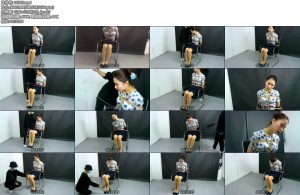 [魅影空间] 气质的空姐遭受折磨，鞭打，TK，丝带勒嘴-丝依依