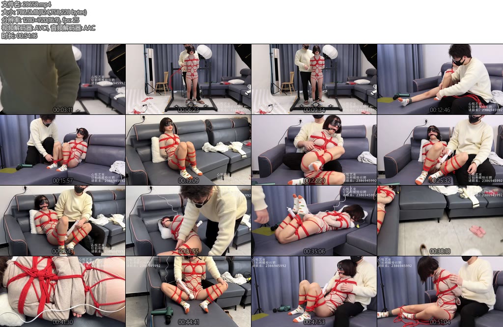 [心悦束艺] 小萝莉的M腿蟹缚-丝依依