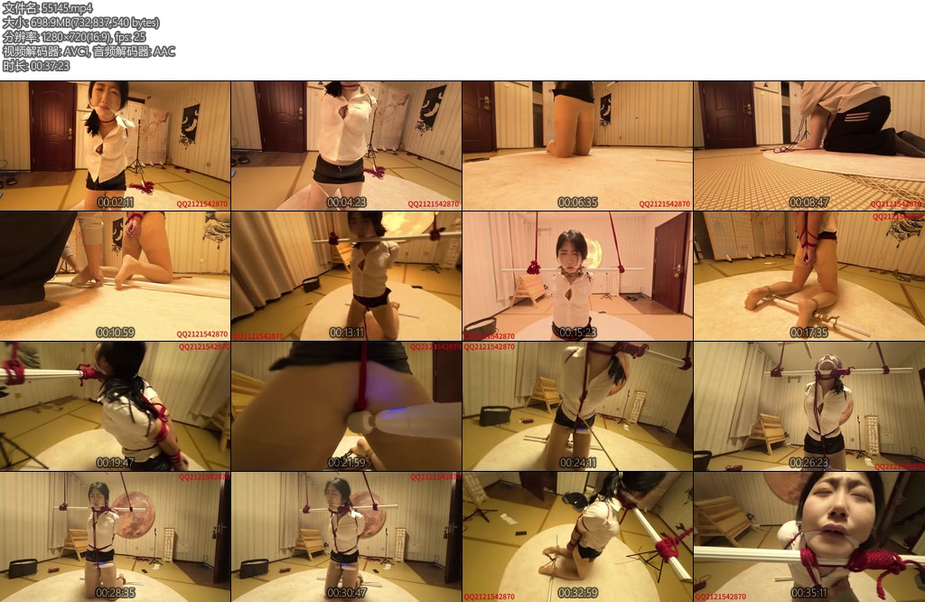 [悦感日记] 小美紧缚棒棒刺激强制抬头分腿强G藤条怼XT放置SPTK-丝依依