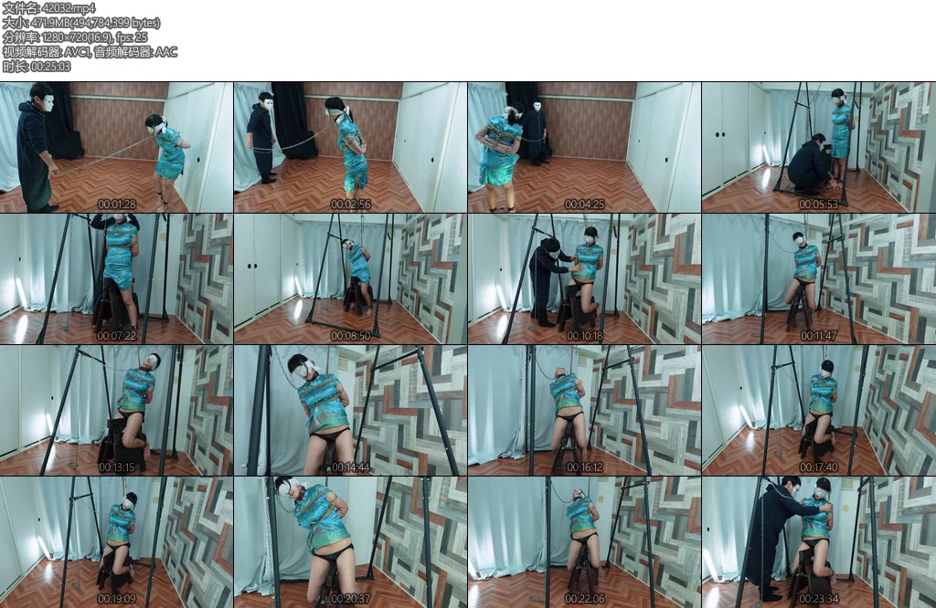 [亚洲绳艺] 三角木馬悶絶責め嫌がる女を飼いならす-丝依依