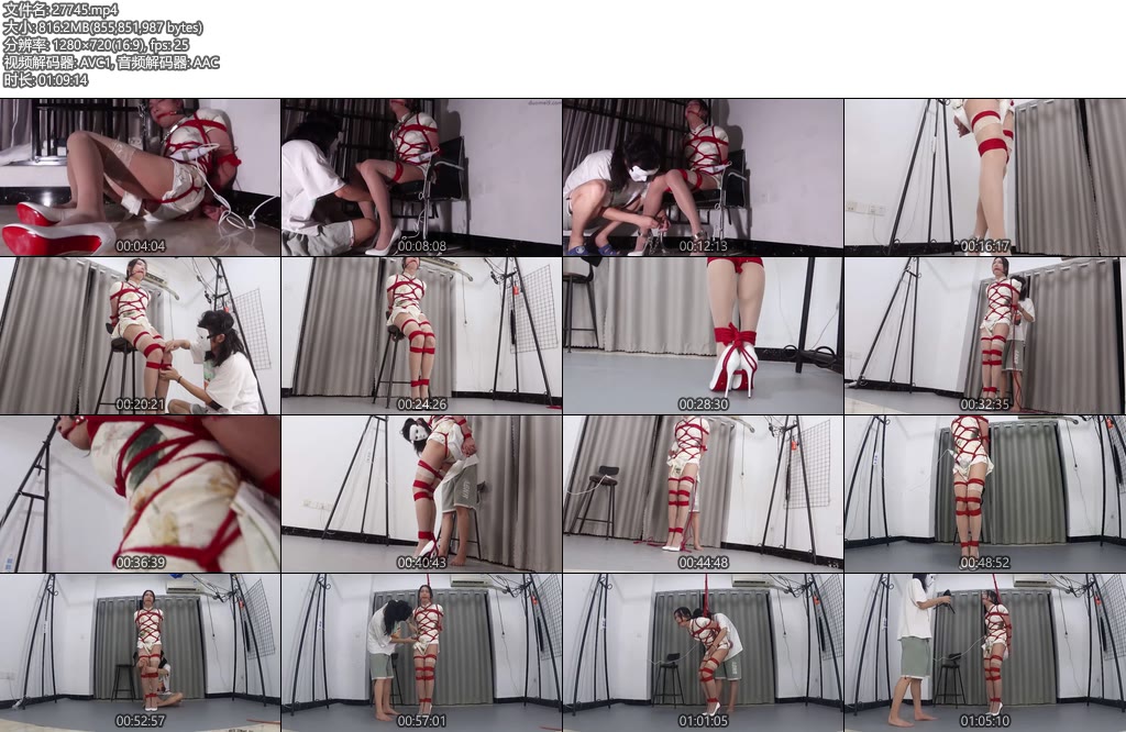 [面具原创] 面具男 新诱骗过来体验的旗袍绝美伪娘模特咕咕本来只是简单是捆绑谁知道是被我无缘无故锁了半天怎么叫都没人理最后跟他玩忍耐榨汁羞辱训练-丝依依